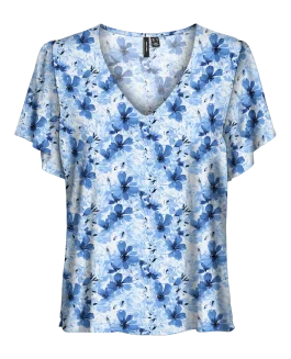 VMEASY JOY V-NECK SS BLOUSE PAM