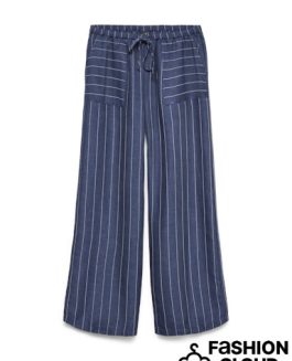VMODETTE NW WIDE TROUSERS DARK DENIM/WHITE