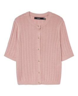 VMNEWLEX STITCH 2/4 O-NECK CARDIGAN ROSE ELEGANCE