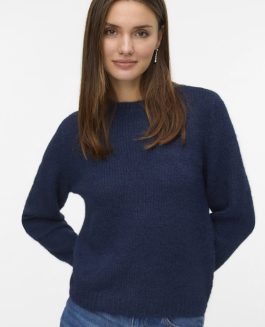 VMNOVAH LS O-NECK PULLOVER NAVY BLAZER