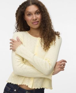 VMISA LS O-NECK CARDIGAN ANISE FLOWER