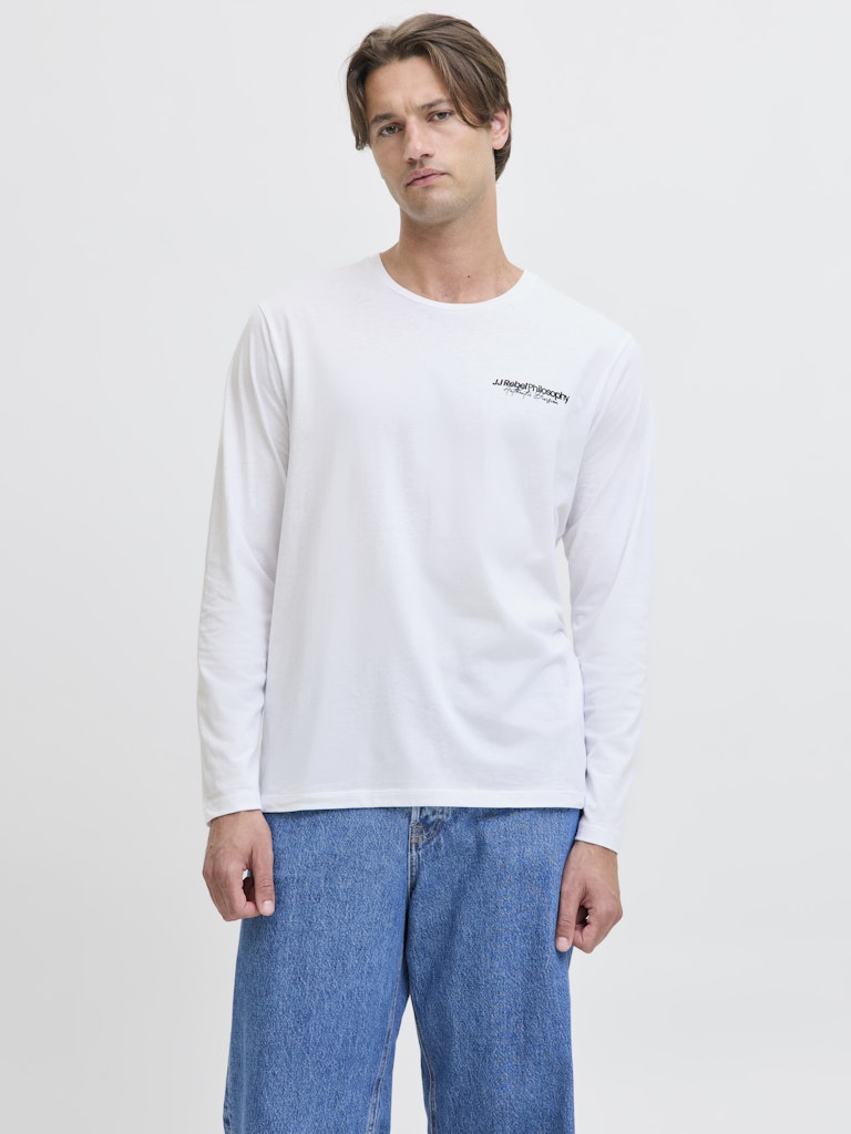 JREBZACK TEE LS CREW NECK WHITE (Størrelse: XL)