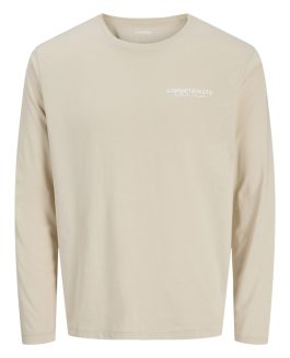 JREBZACK TEE LS CREW NECK MOONBEAM