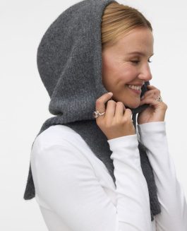 VMELENA BALACLAVA DARK GREY MELANGE
