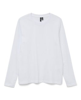 VMPAULINA LS T-SHIRT WHITE