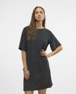 VMKANVA 2/4 TEE DRESS BLACK SILVER