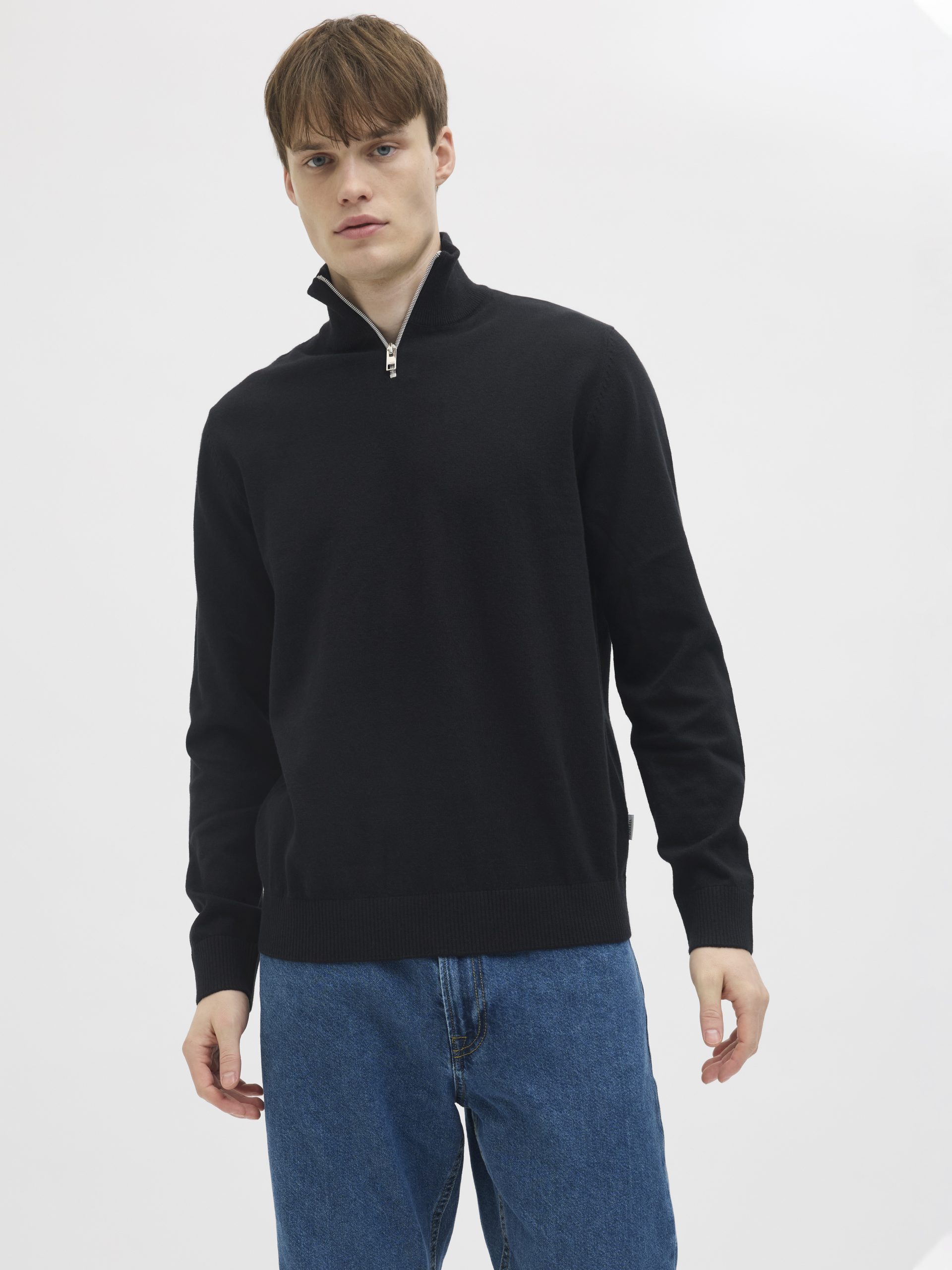 U.S. Polo Assn. BRISON HALF ZIP - Stickad Tröja - Crockery Melange Us221i003 B11