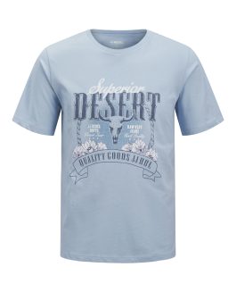 JREGARBO TEE SS CREW NECK- Chambray Blue