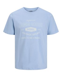 JREBVINTAGE REBEL TEE SS CREW NECK-Chambray Blue