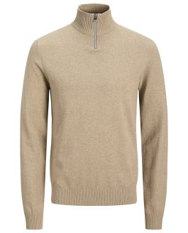 JREBCALLUM KNIT HALF ZIP SN
