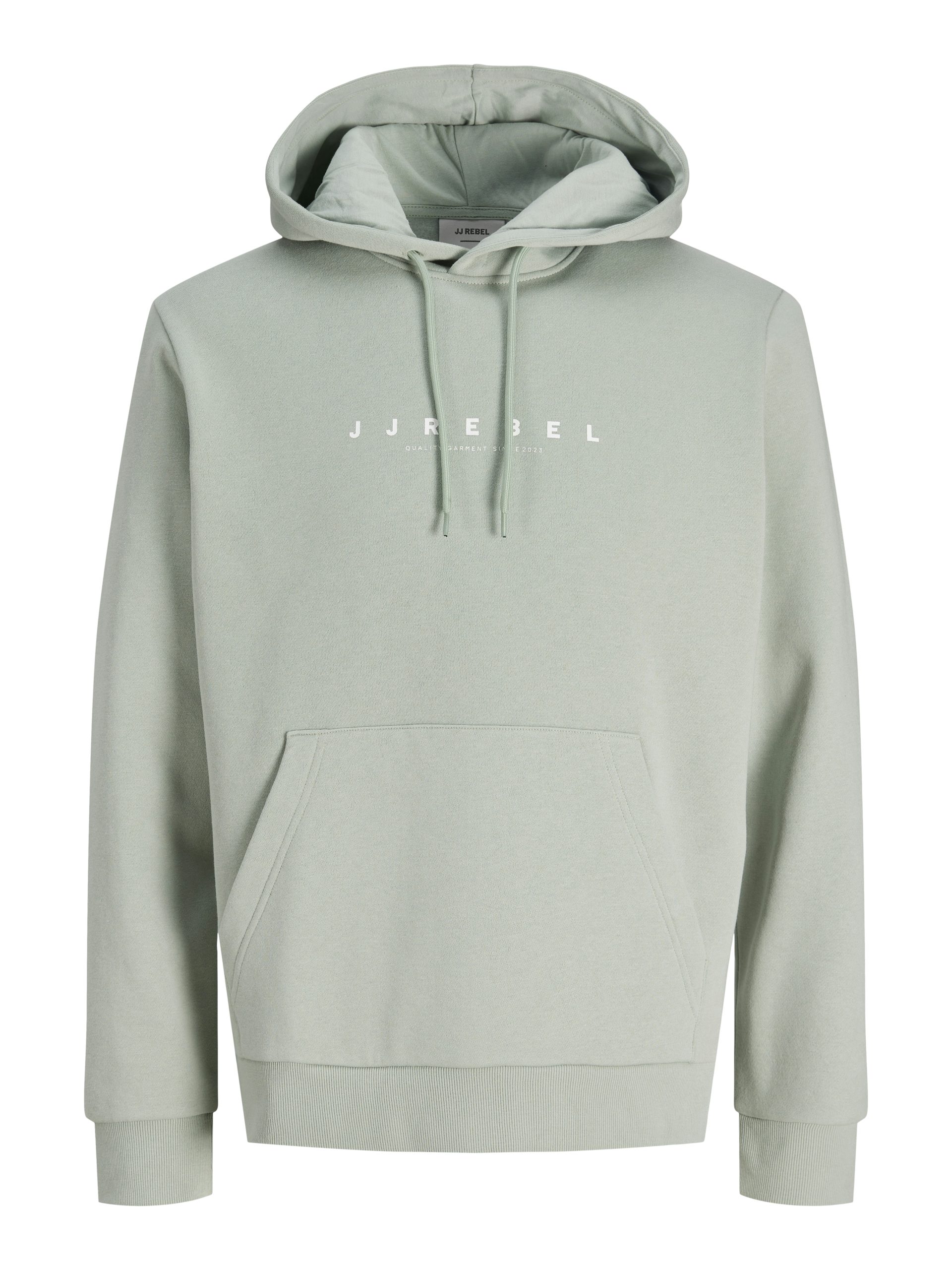 JREBROCKY LOGO SWEAT HOOD - Aqua Gray (Størrelse: M)