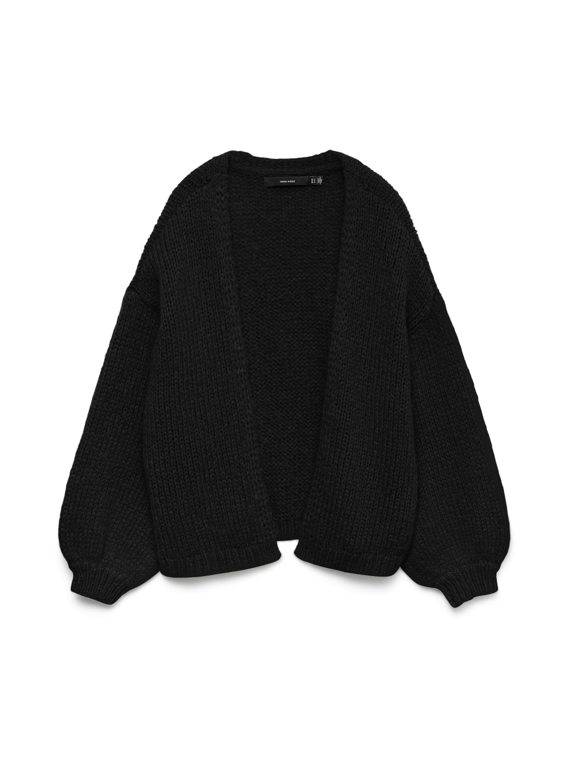 VMMAYBE LS OPEN CARDIGAN-Black (Størrelse: L)