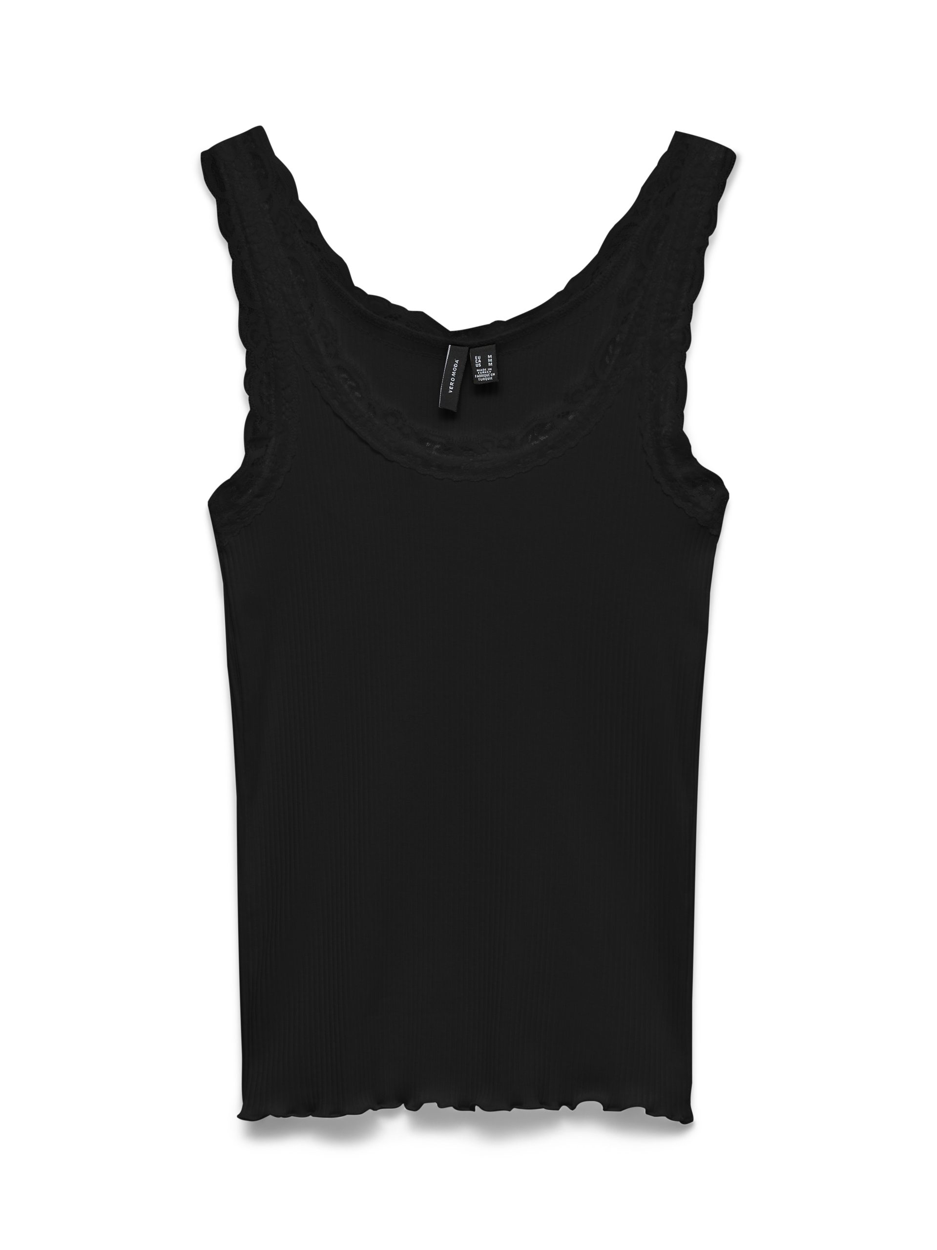 VMNANA LACE TANK TOP JRS-Black (Størrelse: XL)