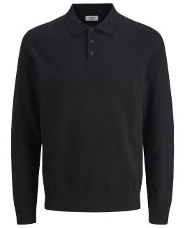 JREBCALLUM KNIT POLO NECK LS