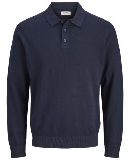 JREBCALLUM KNIT POLO NECK LS