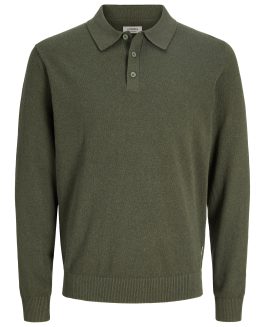 JREBCALLUM KNIT POLO NECK LS