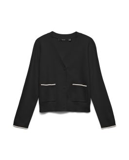 VMGOLD LS V-NECK CONTRAST CARDIGAN