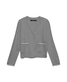VMGOLD LS V-NECK CONTRAST CARDIGAN