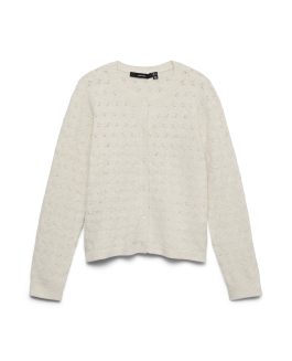 VMDOFFY STITCH LS O-NECK CARDIGAN