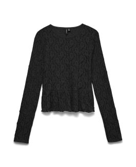 VMFLORA LS PEPLUM TOP