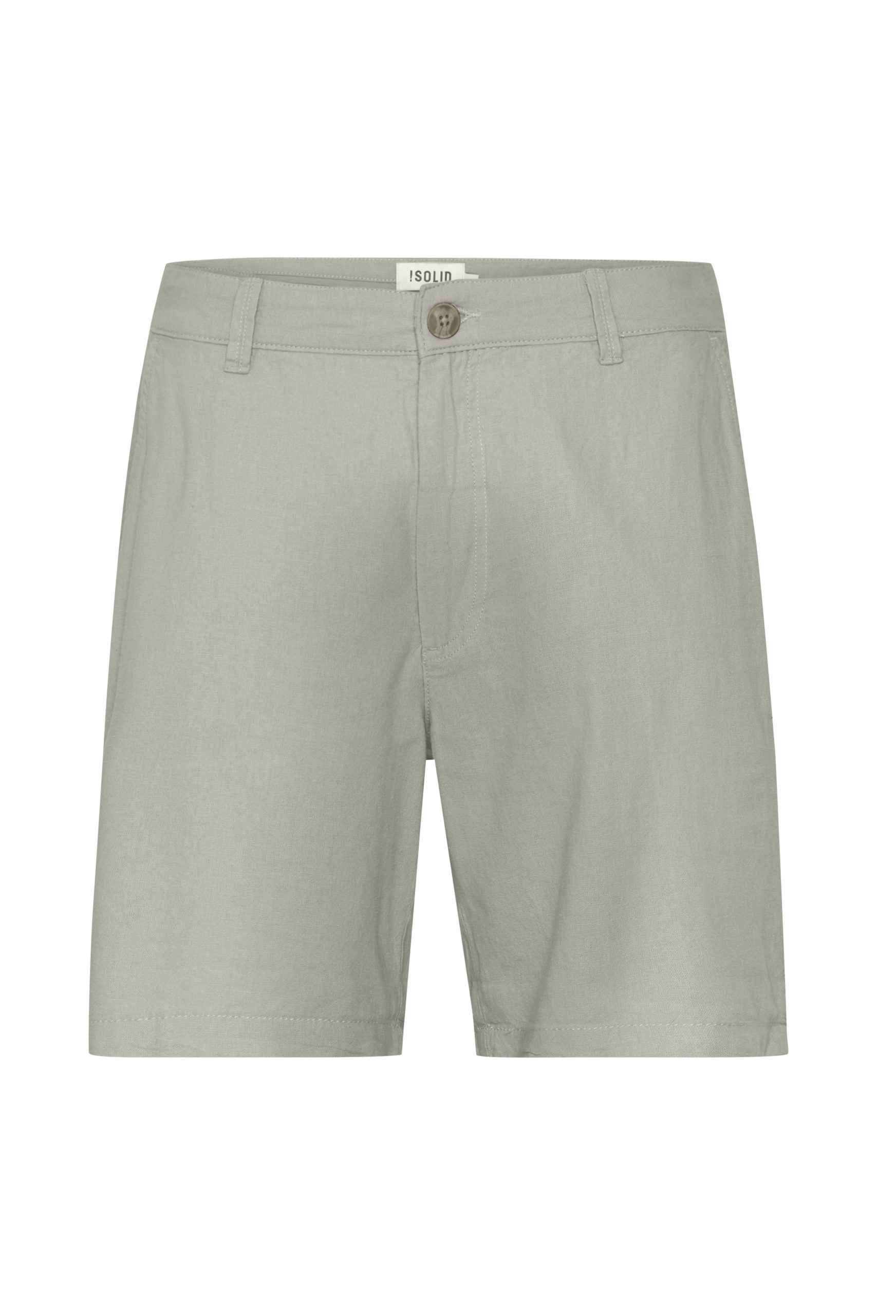 Hørshorts M/ Knapluk vetiver (Størrelse: XL)